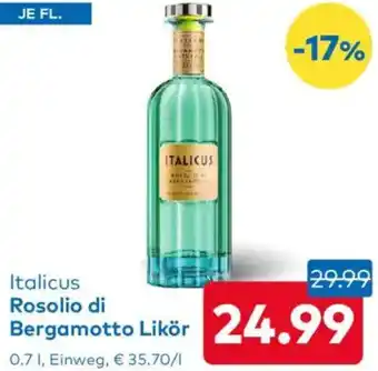 T&G Italicus Rosolio di Bergamotto Likör Angebot