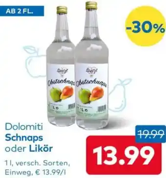 T&G Dolomiti Schnaps oder Likör Angebot