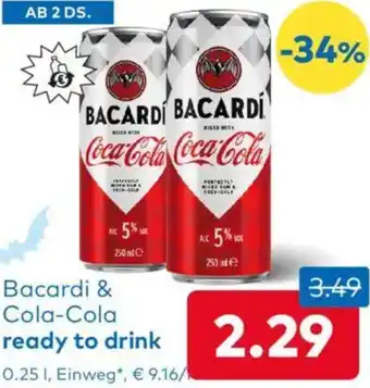 T&G Bacardi & Cola-Cola Angebot
