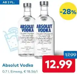 T&G Absolut Vodka Angebot