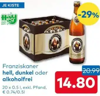 T&G Franziskaner hell, dunkel oder alkoholfrei Angebot