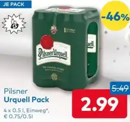 T&G Pilsner Urquell Pack Angebot