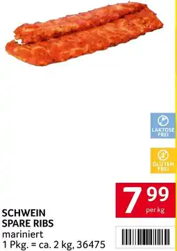 Transgourmet Schwein spare ribs Angebot