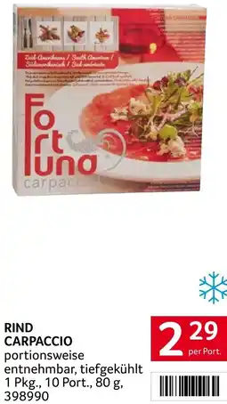 Transgourmet Rind carpaccio Angebot