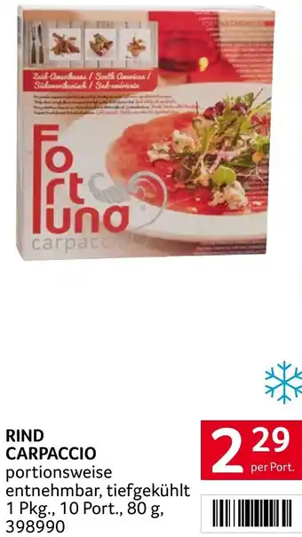 Transgourmet Rind carpaccio Angebot