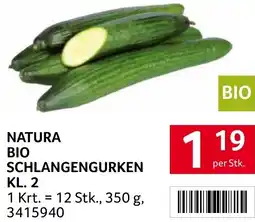 Transgourmet Natura bio schlangengurken Angebot