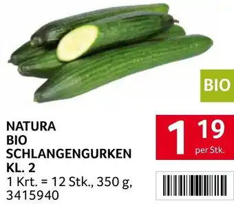 Transgourmet Natura bio schlangengurken Angebot