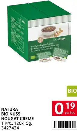 Transgourmet Natura bio nuss nougat creme Angebot