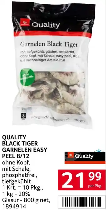 Transgourmet Quality black tiger garnelen easy peel Angebot