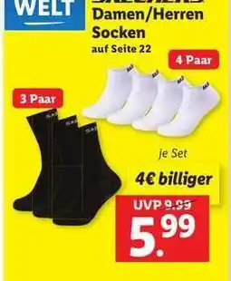 Lidl DAMEN-/HERREN-SOCKEN Angebot