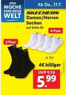 Lidl SKECHERS Damen/Herren Socken Angebot