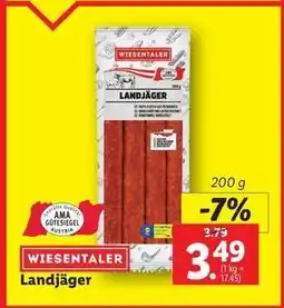 Lidl WIESENTALER Landjäger Angebot