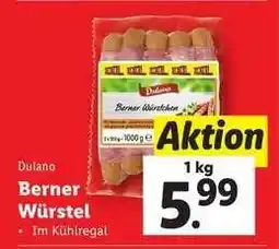 Lidl BERNER WÜRSTEL Angebot