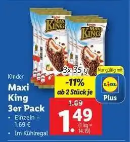 Lidl Kinder Maxi King 3er Pack Angebot