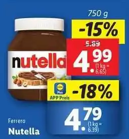 Lidl Nutella Angebot