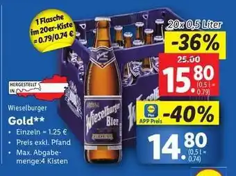 Lidl Wieselburger Gold Angebot
