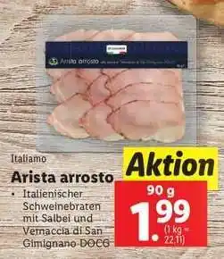 Lidl Italiamo Arista arrosto Angebot