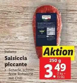 Lidl Salsiccia piccante Angebot