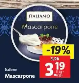 Lidl Italiamo Mascarpone Angebot