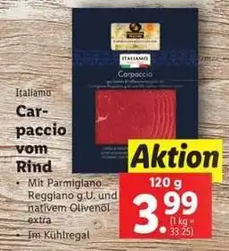 Lidl Carpaccio vom Rind Angebot