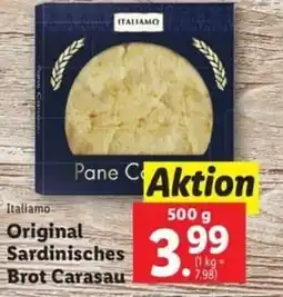 Lidl Italiamo Original Sardinisches Brot Carasau Angebot