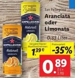 Lidl San Pellegrino Aranciata oder Limonata Angebot