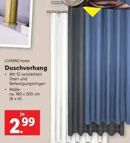 Lidl LIVARNO home Duschvorhang Angebot