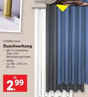 Lidl LIVARNO home Duschvorhang Angebot