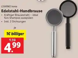 Lidl LIVARNO home Edelstahl-Handbrause Angebot
