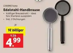 Lidl LIVARNO home Edelstahl-Handbrause Angebot