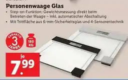 Lidl Personenwaage Glas Angebot
