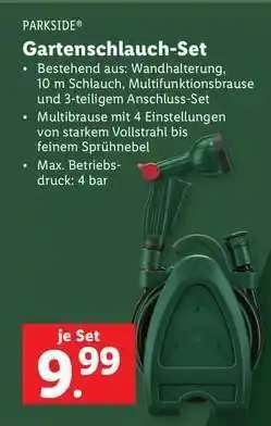Lidl PARKSIDE Gartenschlauch-Set Angebot