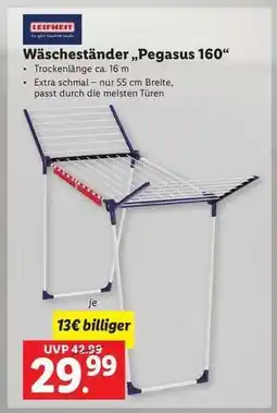 Lidl Wäscheständer „Pegasus 160“ Angebot