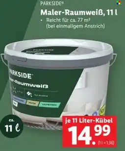 Lidl PARKSIDE Maler-Raumweiß Angebot