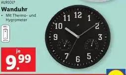 Lidl AURIOL Wanduhr Angebot