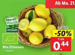 Lidl BIO-ZITRONEN Angebot