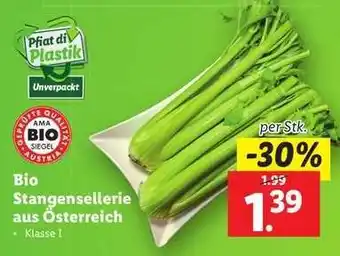 Lidl Bio Stangensellerie aus Österreich Angebot