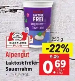 Lidl Alpengut Laktosefreier Sauerrahm Angebot