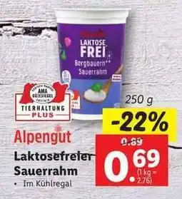 Lidl Alpengut Laktosefreier Sauerrahm Angebot