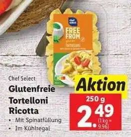 Lidl Chef Select Glutenfreie Tortelloni Ricotta Angebot