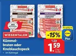 Lidl WIESENTALER Kümmelbraten oder Knoblauchspeck Angebot