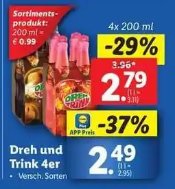 Lidl Dreh und Trink 4er Angebot