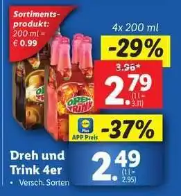 Lidl Dreh und Trink 4er Angebot