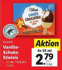 Lidl Gelatelli Vanille-Schoko Stieleis Angebot