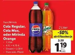 Lidl Pepsi/Mirinda Angebot