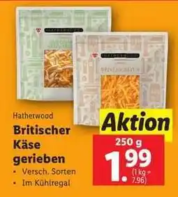 Lidl Hatherwood Britischer Käse gerieben Angebot