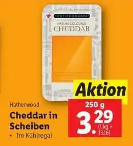 Lidl Hatherwood Cheddar in Scheiben Angebot