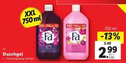 Lidl FA DUSCHGEL Angebot