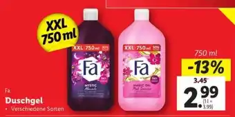 Lidl FA DUSCHGEL Angebot