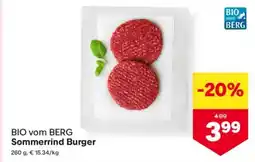 MPreis BIO vom BERG Sommerrind Burger Angebot
